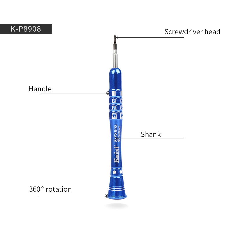 Kaisi T2/1,5 Phillips/0,8 Torx/0,6 y-типа/2,0 шлицевая Прецизионная отвертка для iPhone 7 8 Plus телефон электронный инструмент для ремонта