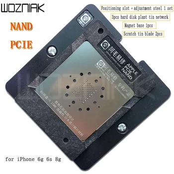 

Amaoe Universal NAND PCIE Disk Reballing Station for iPhone 6 6s 8 Hard Disk with Adjustable Universal Reballing Steel mesh