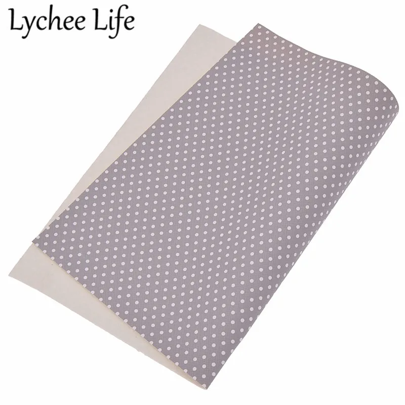 Lychee Life Dots напечатаны звезды кожа ткань A4 красочные 29x21 см PU ткань DIY ручной работы швейная одежда аксессуары