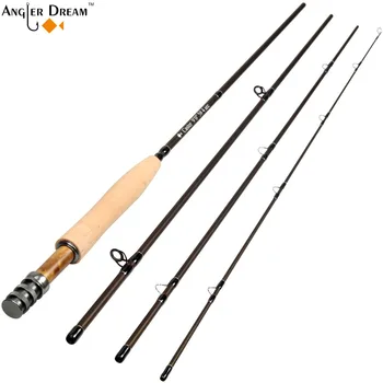 

3 / 5 / 8WT Fly Rod Graphite IM 8 / 30T Carbon Fiber Matt Brown Fly Fishing Rod CNC Machined Reel Seat & Burl Wood Insert