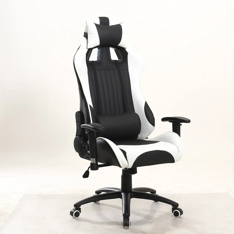 Ergonomic Swivel Gaming Comtuper Chair Reclining Chair Lifting Armrest Lying Headrest Lumbar Pillow
