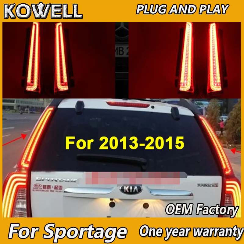 KOWELL стайлинга автомобилей для Sportage задние фонари 2013 2016 Kia светодиодный задний