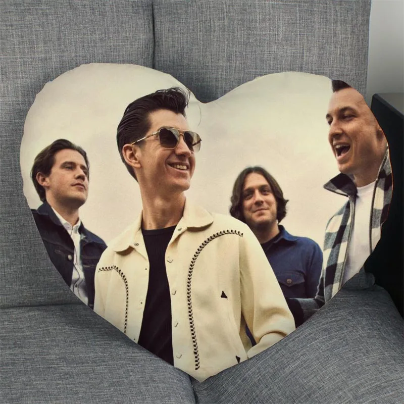 Arctic Monkeys индивидуальная в форме сердца Наволочка на молнии Обложка свадьба для дома или офиса, декоративные - Цвет: 3