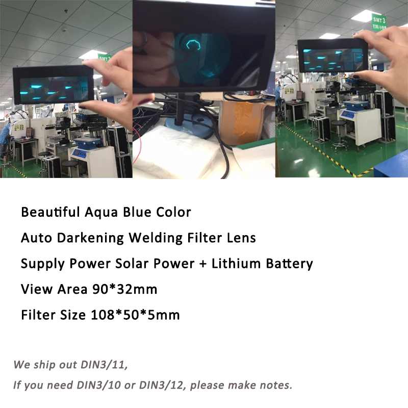 TRQ Solar Auto Darkening Welding Lens Filter Shade 3//11 Free Shipping in USA