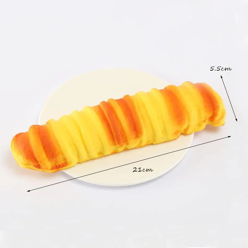 Artificial bread fake food squishy cake Simulation Model Soft PU Bread 1 pcs Fake Cake Bakery Photography props Decor Soft Bread - Цвет: 1