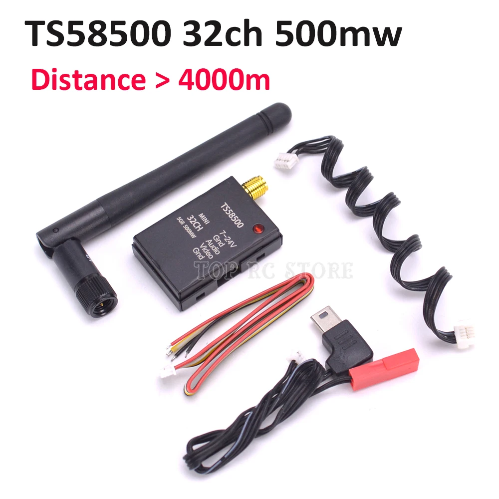 

TS58500 5.8G 500mW 32CH Mini AV Transmitter Module for Phantom Walkera 350 Series FPV RC Quadcopter distance more than 4000m
