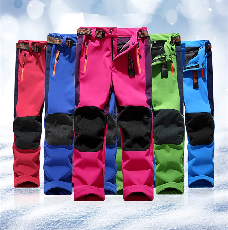 Niños Softshell pantalones de Senderismo niño niña Camping Trekking escalada invierno Fleece Pant Kids Pantalon Senderismo - AliExpress Deportes y entretenimiento