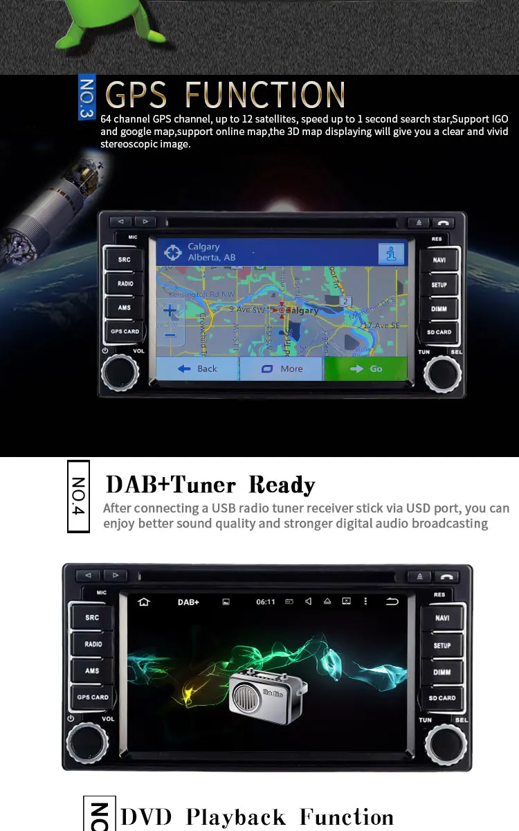 Top JDASTON Android 8.0 2 Din Car Radio For Subaru Forester Impreza 2008-2011 Octa Cores 4G+32G Multimedia GPS Navi Audio DVD Video 3