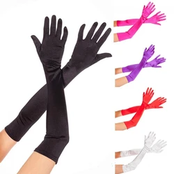 55cm Elbow Long Tight Wedding Party Gloves Full Fingers Glossy Satin Bridal Prom Party Gloves Cheap Wedding Accesories 55cm Elbow Long Tight Wedding Party Gloves Full Fingers Glossy Satin Bridal Prom Party Gloves Cheap Wedding Accesories