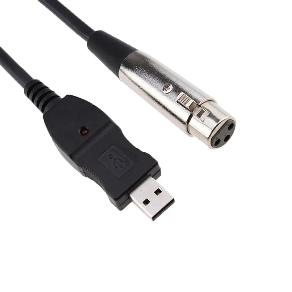 Для ноутбука MAC USB микрофон Mic Link кабель адаптер мужской XLR Женский для ПК