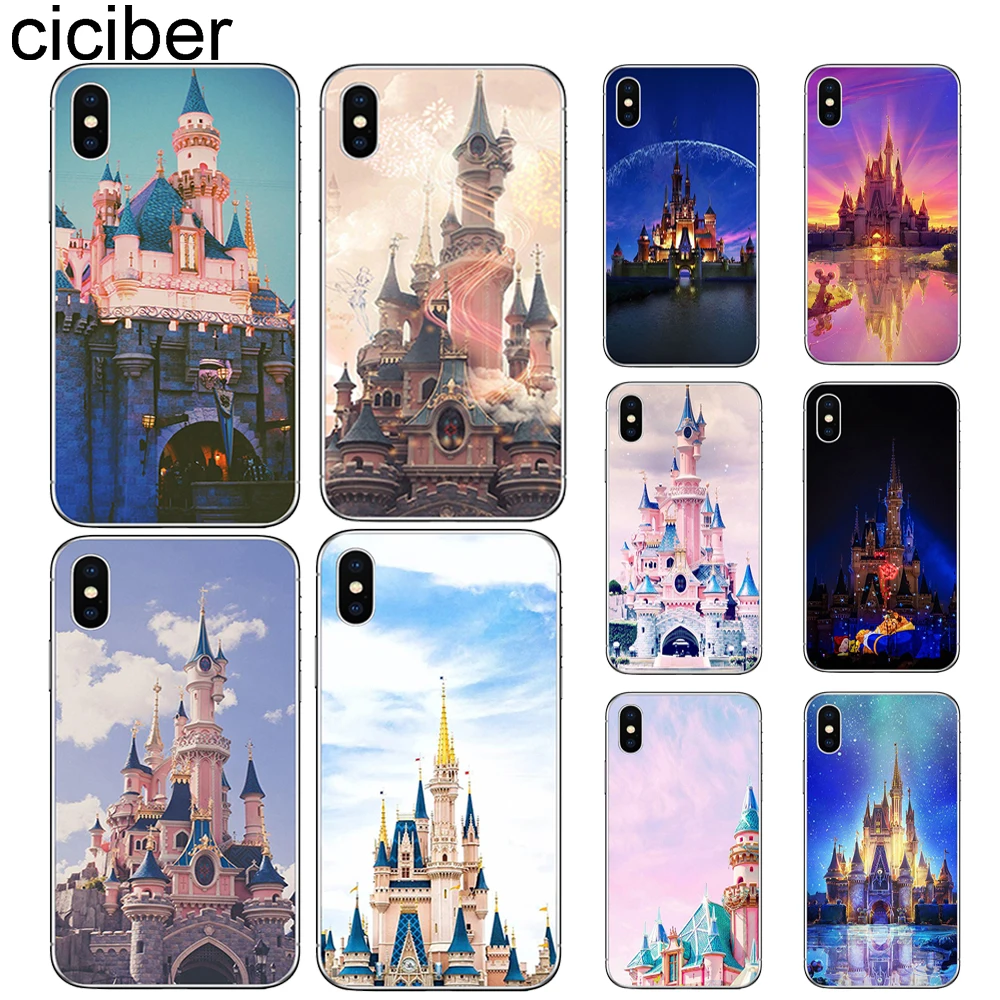 

ciciber For Iphone 7 8 6 6S Plus 5S SE X XR XS MAX Back Cover Clear Soft Silicone TPU Phone Cases Colorful Castle Kingdom Fundas