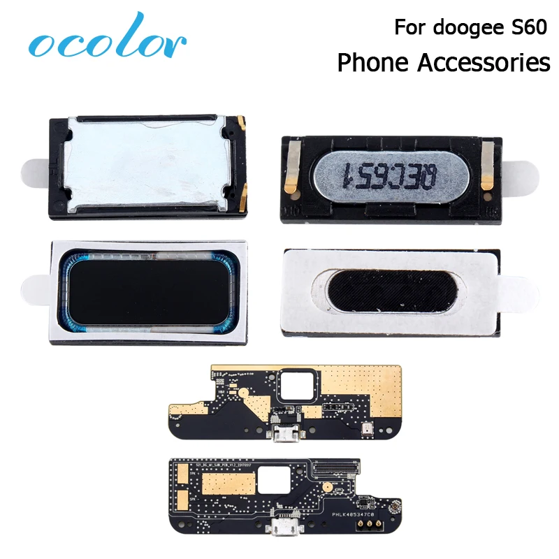 

ocolor For Doogee S60 Loud Speaker Ear Speaker Receiver Earpieces USB Board Replacement Accessories Parts For Doogee S60 Lite