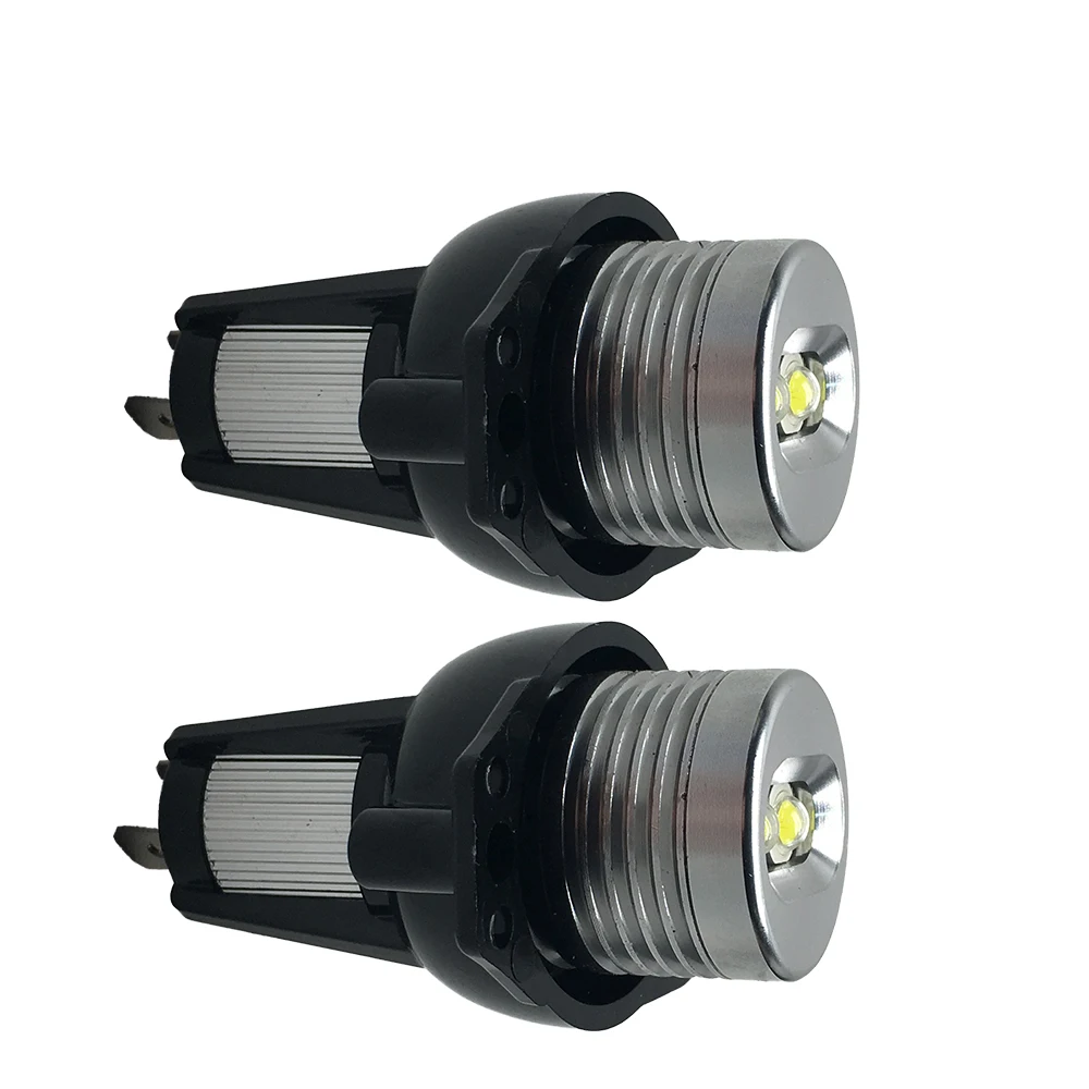 SUKIOTO 1 Pair 6W LED Marker E90 Angel Eyes Halo Ring White Blue Red E90 Marker DRL E91 Car Styling angelic eye LED car light (3)