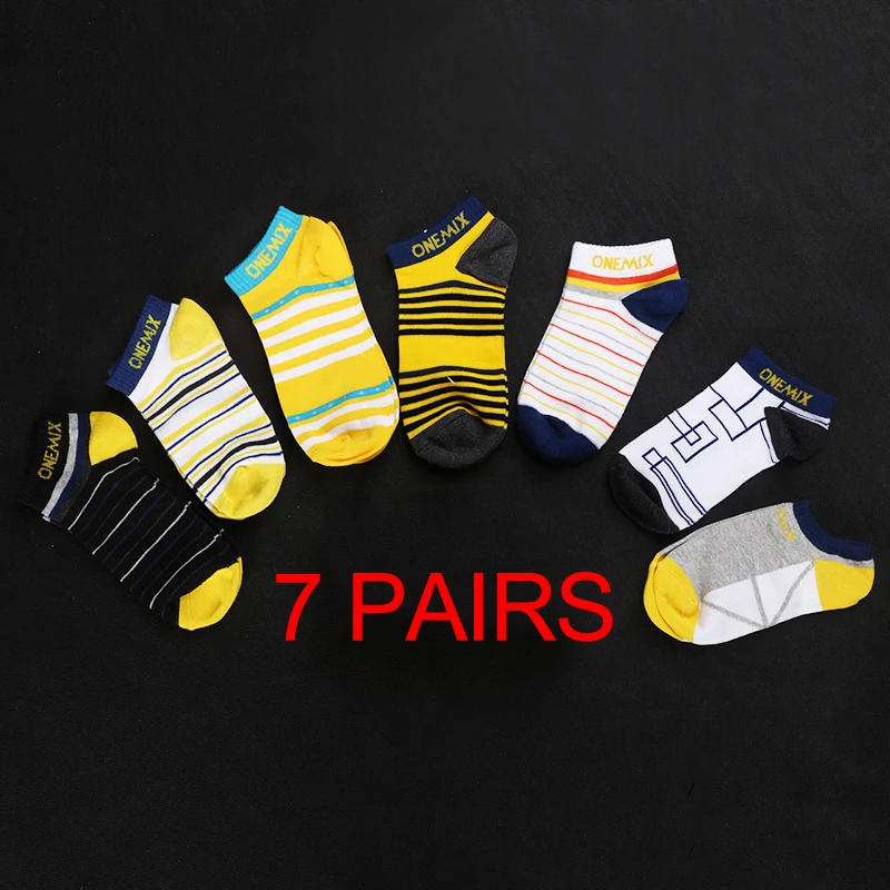 

men's running socks pure cotton week socks 7 pairs/lot for 7 days wearing for outdoor jogging walking trekking ship on random