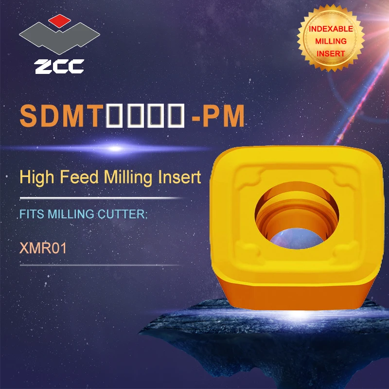 

ZCC.CT lathe inserts SDMT SDMT-PM for high feed milling tool SMP01 for profile milling indexable milling tools