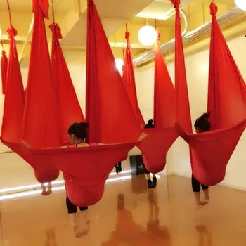 

5*2.8M Yoga Accessories Aerial Anti-gravity Yoga Hammock High-altitude Sling Stretch Belt Yoga Strap