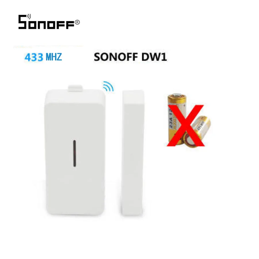 

Original SONOFF DW1 433MHz Wireless Window Door Magnet Sensor Detector For Home Smart Alarm System Intelligent Alarm Security