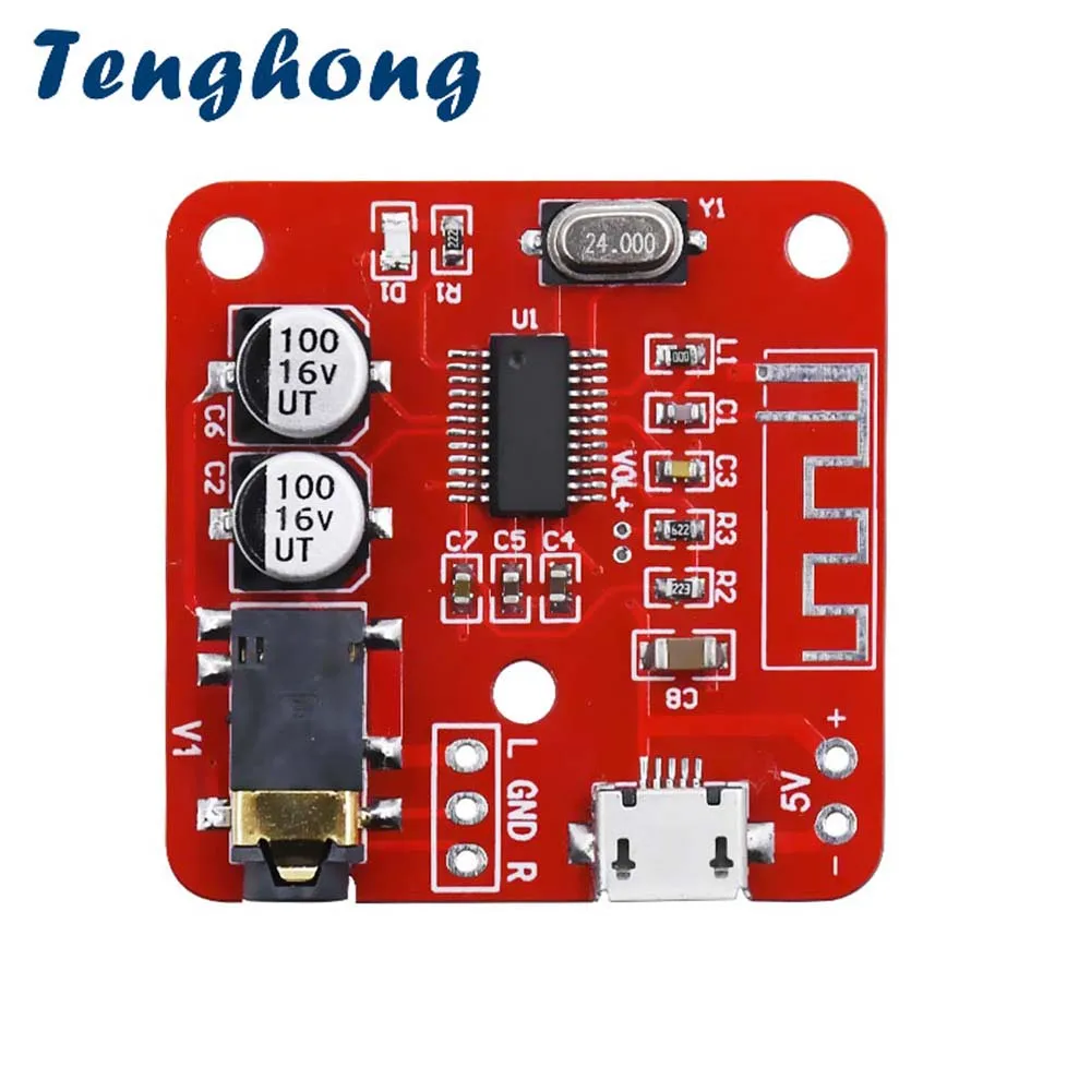 Плата декодера Tenghong Mp3 Bluetooth 5 в постоянного тока модуль приема без потери