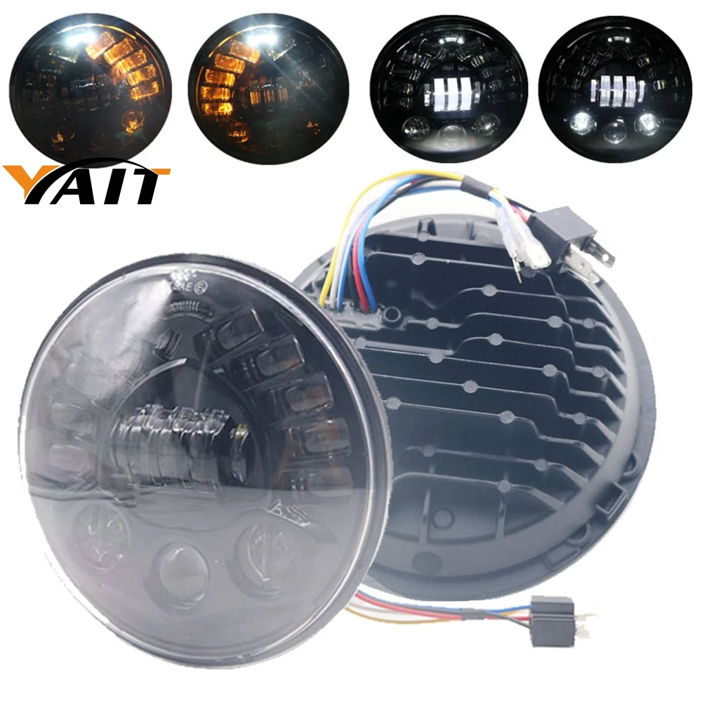 For suzuki samurai UAZ 2101 Hunter 7" LED Headlight with halo Left