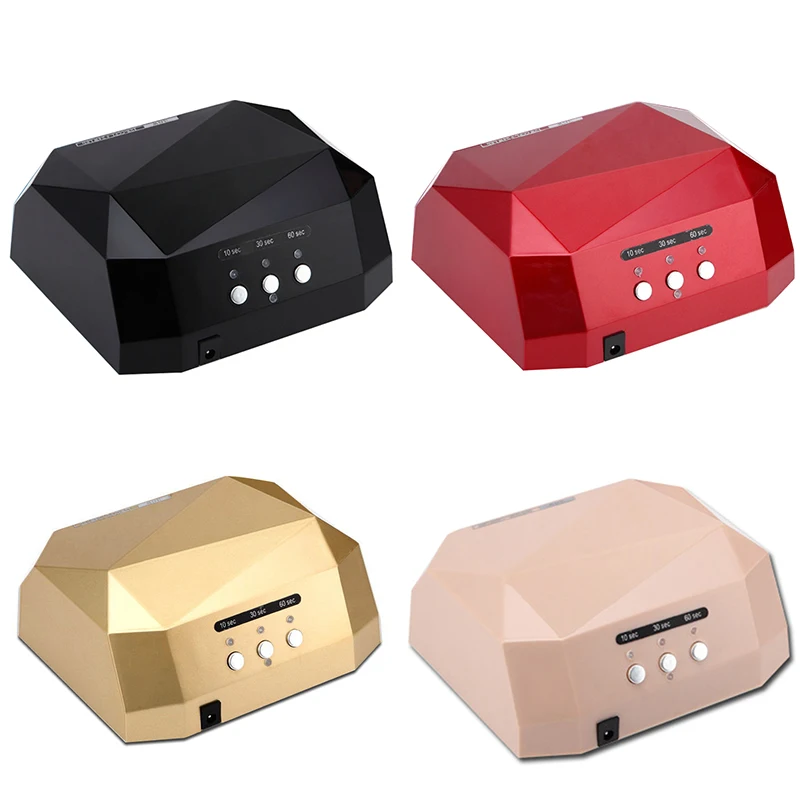 

ELECOOL Diamond Shaped 36W Nail Dryer Lamp LED UV GEL ABS Hand Induction Nails Polish Art Tool High Quality
