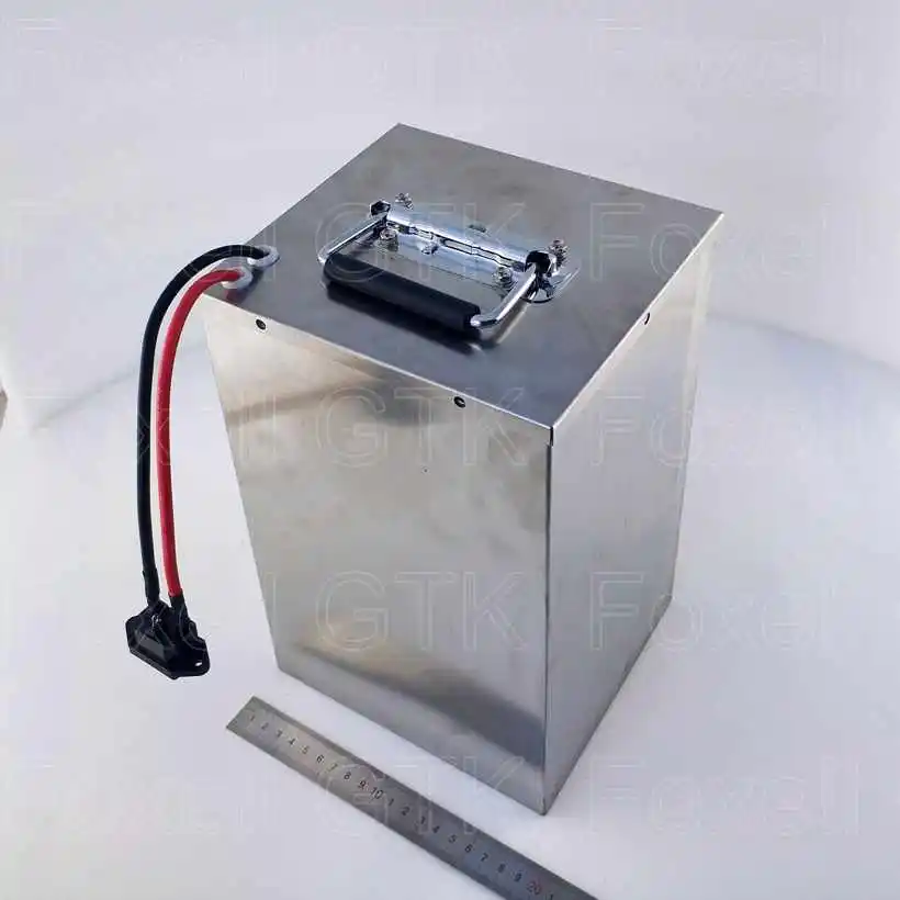 Lithium battery 36v 70Ah Steel shell powerful 3000w 2000W for EV RV 36v solar panel energy storage batteries + 43.8v 5A charger (2)