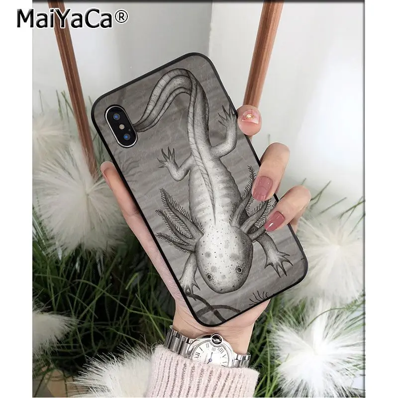 MaiYaCa милый животный Axolotl клиент высокого качества чехол для телефона Apple iPhone 8 7 6 6S Plus X XS MAX 5 5S SE XR чехол