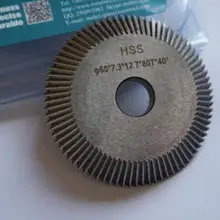 Лучший подъем 0010# высокоскоростной стальной двойной угол резак копировально-фрезерный станок для обработки замочных ключей горизонтальный фрезерный резак Locksimth