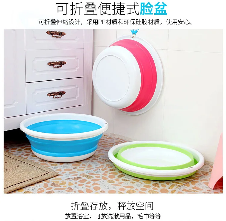 Folding Baby Washbasin S M L Plastic Newborn Infant Washing Tub for Baby Face Foot Hanging Hand Wash Basin for Children Bathtub