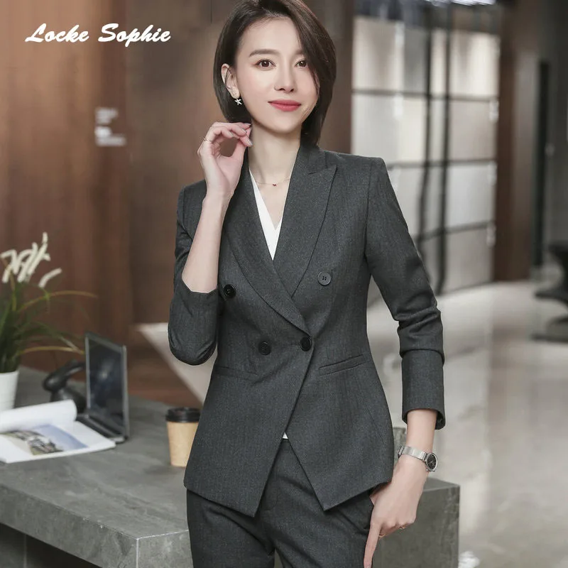1pcs Women's Plus size Blazers coats 2019 Autumn cotton blend Button Splicing Small Suits jackets ladies Skinny Blazers Suits