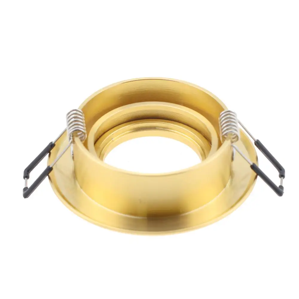 Дизайн, круглая Золотой регулируемый светодиодный потолочная подсветка для картин встраиваемые комплекты для освещения GU10 MR16 розетка Встроенная потолочная подходит приспособление
