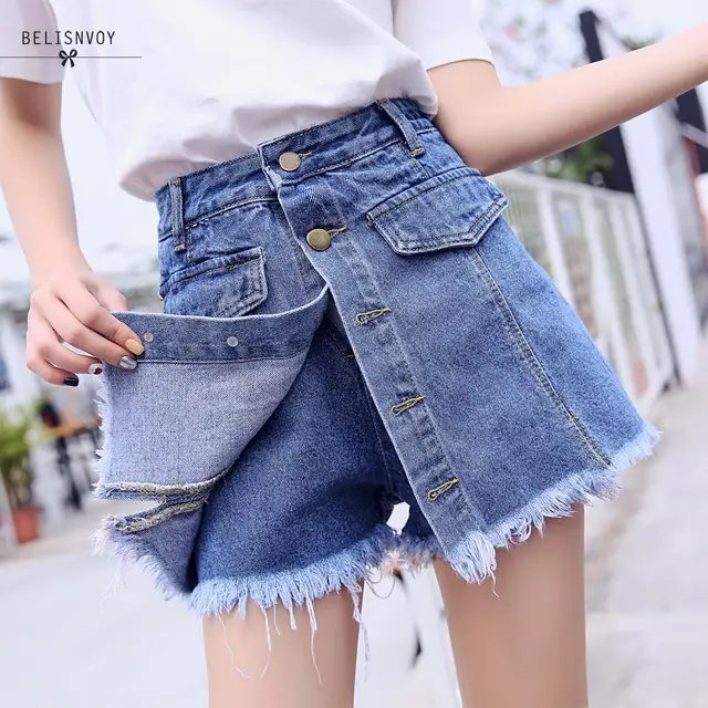 Special Offers High Quality Denim Shorts Women 2018 Summer High Waist Skorts Skirts Slim Blue Short Jeans Vintage Short Feminino Special Offers High Quality Denim Shorts Women 2018 Summer High Waist Skorts Skirts Slim Blue Short Jeans Vintage Short Feminino