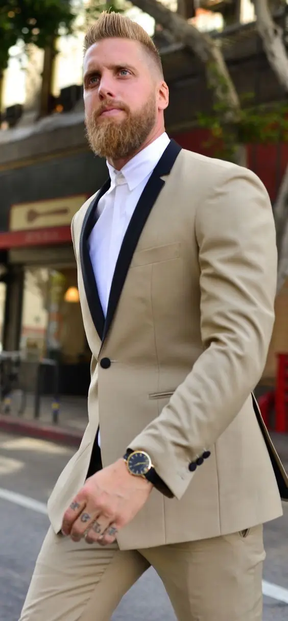 Лацкан с тупым углом на одной пуговице(пиджак+ брюки+ платок+ галстук), 4 предмета, модные, Terno Masculino, смокинги на заказ, нарядные, крутые костюмы для мужчин