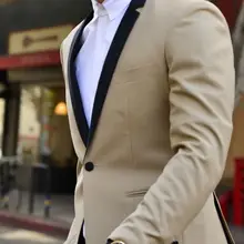 Лацкан с тупым углом на одной пуговице(пиджак+ брюки+ платок+ галстук), 4 предмета, модные, Terno Masculino, смокинги на заказ, нарядные, крутые костюмы для мужчин