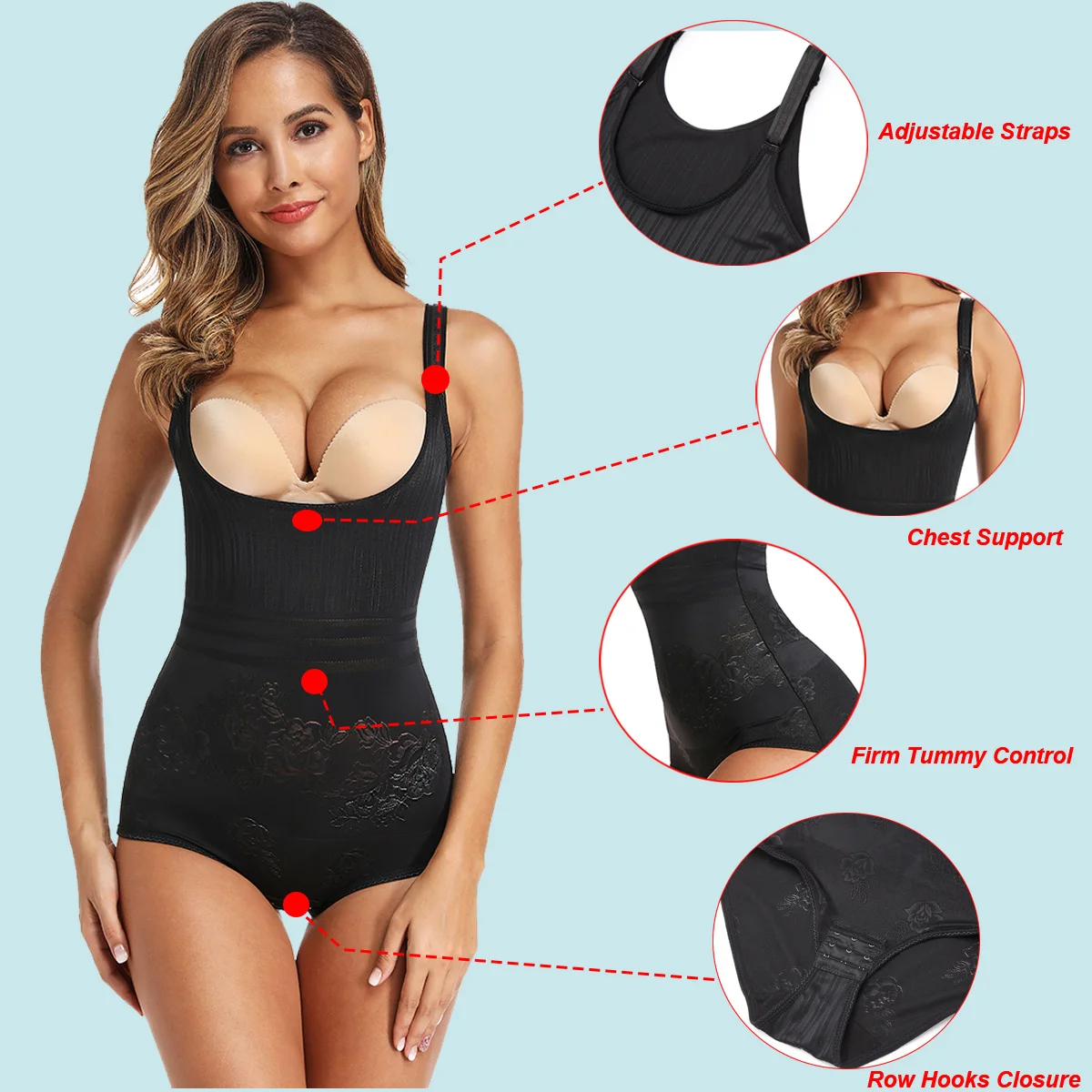 Women Body-Shaping Corset Breast Beauty Underwear Body Beauty No Trace Underwear