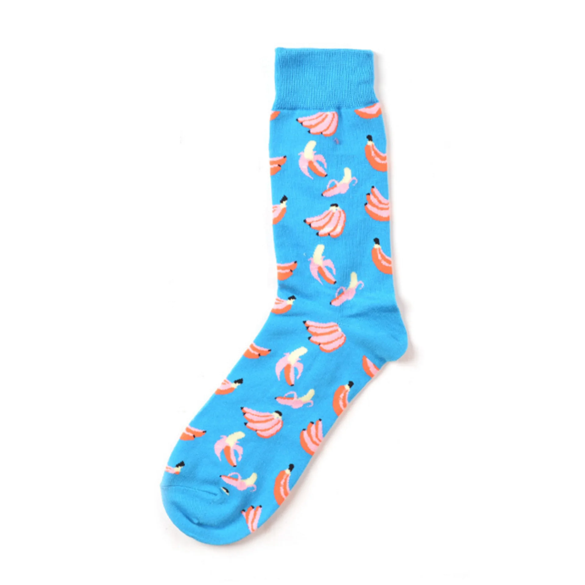 Новые цветные носки для мужчин и женщин с изображением еды суши, повседневные носки в стиле Харадзюку, дизайнерские брендовые длинные модные носки для катания на коньках - Цвет: socks banana