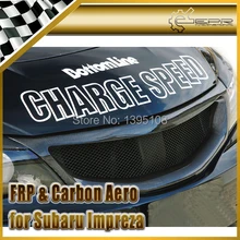 Автозапчасти Impreza GRB CS Стиль карбоновое волокно передняя решетка Глянцевая сетка гриль отделка Гоночный комплект кузова Аксессуары
