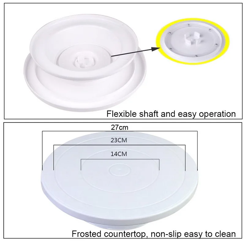 Пластиковая тарелка для торта вращающаяся противоскользящая подставка для торта украшение стола для торта лопатка для торта DIY кухонный инструмент для выпечки