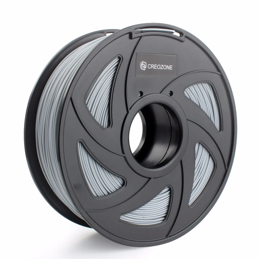 

CREOZONE ABS 3D Printer Filament 1.75mm 1KG (2.20LBS) 3D Printing Filament Plastic for 3D Printer Silver Color