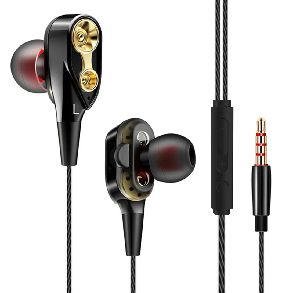 MoreBlue X41 двойной драйвер наушники Super Bass Наушники Спорт работает гарнитура Hi-Fi