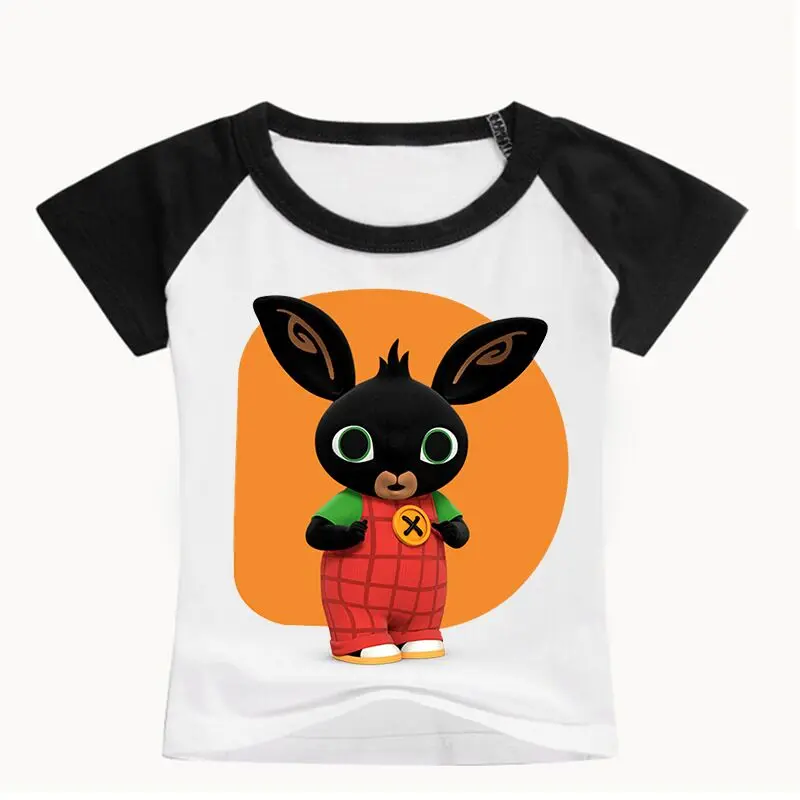 

Kids Summer Short Sleeve Girls & Boys T shirt Bing Rabbit/Bunny Cartoon Print Children's T-shirt Cute Funny Baby Clothes TYY77