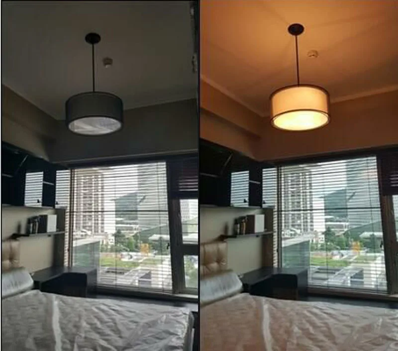 Современный простой подвесной светильник для гостиной спальни люстра из ткани светильник круглый барабан ткань подвесной светильник