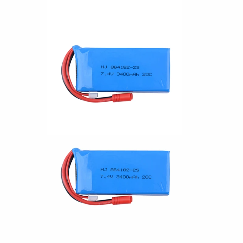 

Upgrade 7.4V 3400mAh 20C lipo Battery 2S batteria For Syma X8C X8W X8G x8 series RC Quadcopter high quality with protect board