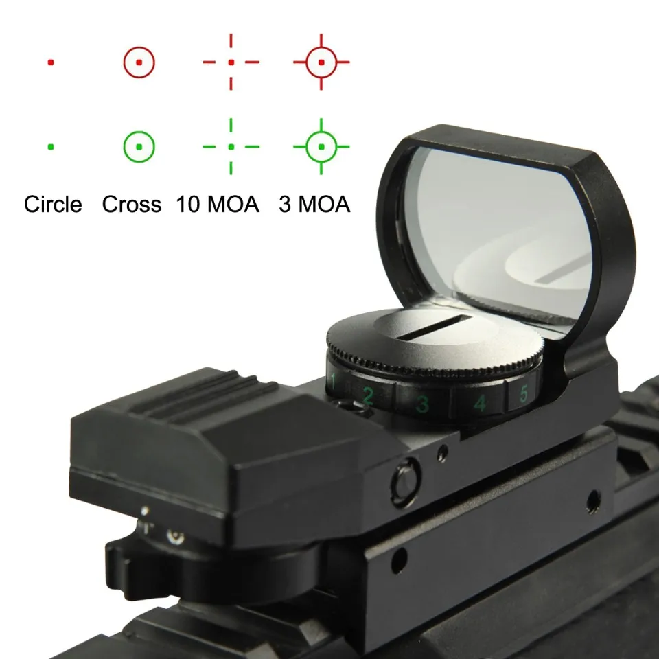 Holographic 1x22x33 Scope RG Reticle 1