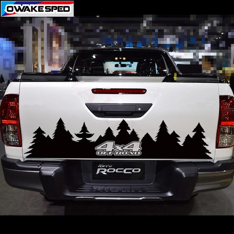 4X4 OFF ROAD Forest Graphics Vinyl Decals Car Sticker Pick-up Trunk Decor Stickers Auto Accessories For Ford Toyota ISUZU L200 (2)