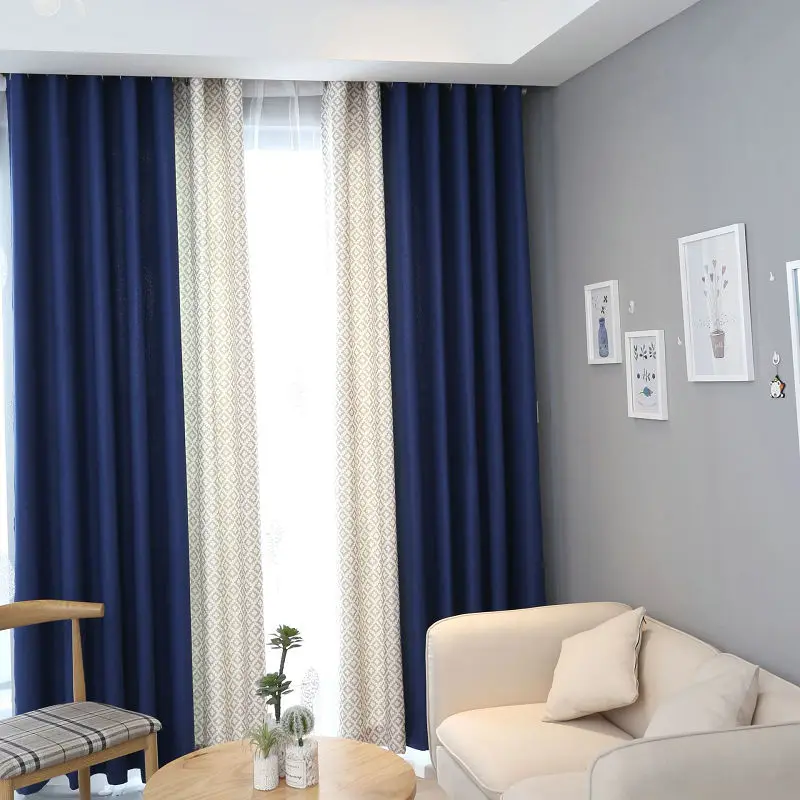 

Curtains for Living Room Kitchen 2019 New pPostmodern Minimalist Style Star Velvet Printed Curtain