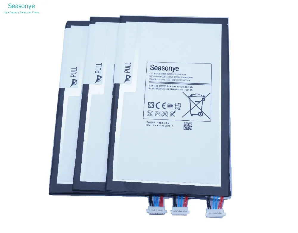Seasonye 3 шт./лот 4450 мАч T4450E запасная батарея для Samsung Galaxy Tab Tablet 8 &quot8 0 T310 T311 T315 T3110 SM