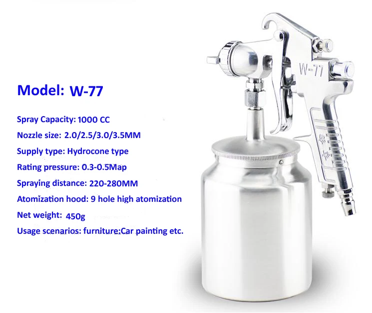 1000CC Spray Gun Paint Spray Gun DIY spray gun HVLP sprayer Control