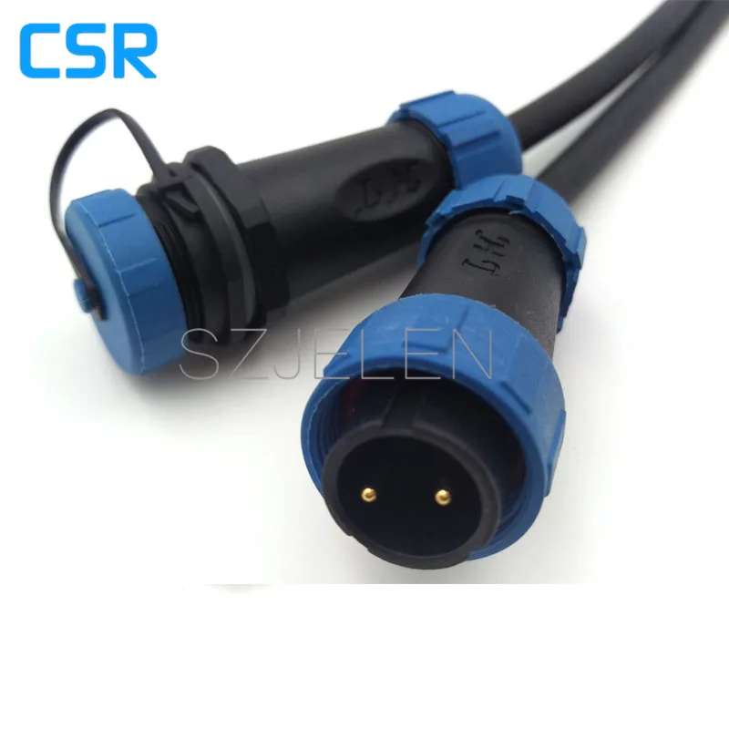 SY1710, Waterproof Connector 2 pin, IP68, 2 pin serial connector, wire to wire power connector