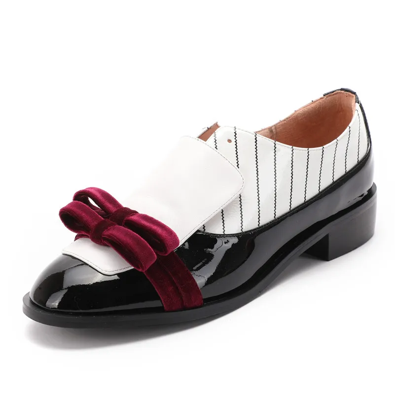 FEDONAS/ г.; женские туфли-лодочки в стиле ретро с бантом; милая Свадебная обувь для вечеринки; женские туфли-лодочки из натуральной кожи на высоком каблуке; женская новая обувь - Цвет: huase