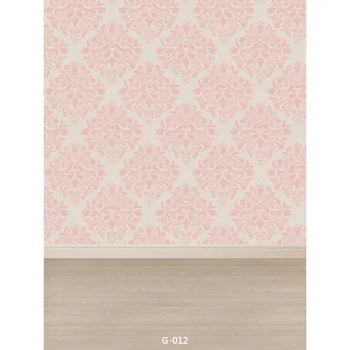 

Vinyl backdrops Printed Damask wood floor photography background for newborn children photo studio background